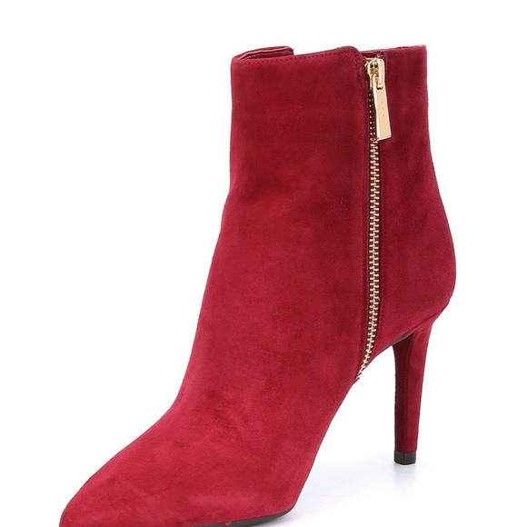 Michael Kor Maroon suede ankle booties - Picture 2 of 6